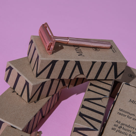 Minim eco razor in colour rose