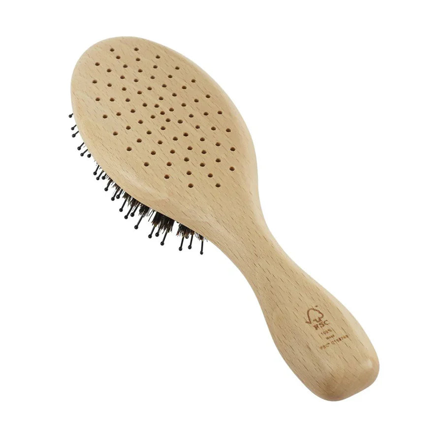 KENT LPF1 "Pure Flow" Vented Oval Cushion Bristle Nylon Mix Hairbrush - Kess Hair and Beauty