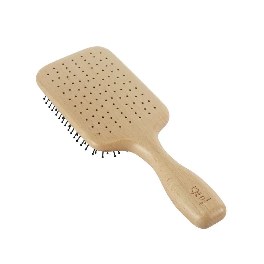 KENT LPF2 "Pure Flow" Large Vented Fine Quill Paddle Brush - Kess Hair and Beauty