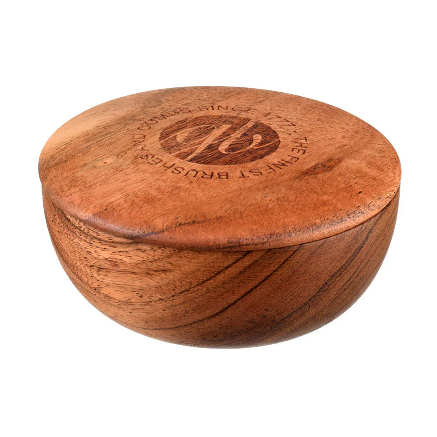 Kent Luxury Shaving Soap in Dark Wood Bowl - Kess Hair and Beauty